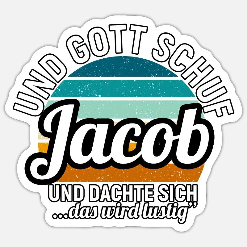 Jacob Sticker Größe S (10 x 10 cm)