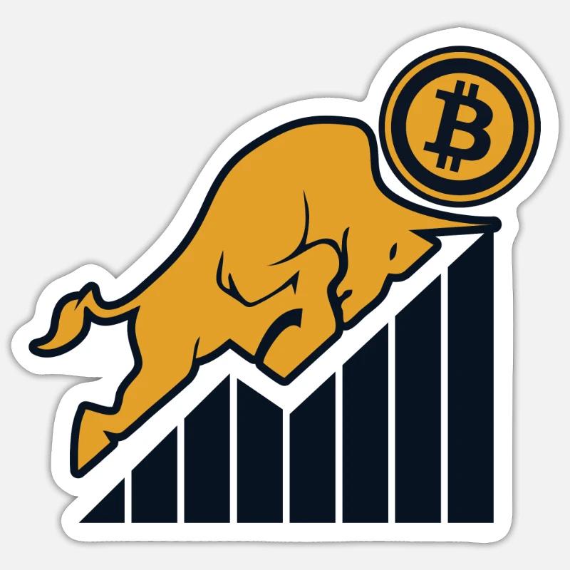 Blockchain Crypto Kryptowährung Crypto Trader - Sticker Größe S (10 x 10 cm) - Mattweiß