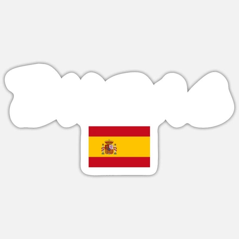 Bilbao Spanien Spanische Flagge Spanier - Sticker Größe S (10 x 10 cm) - Mattweiß