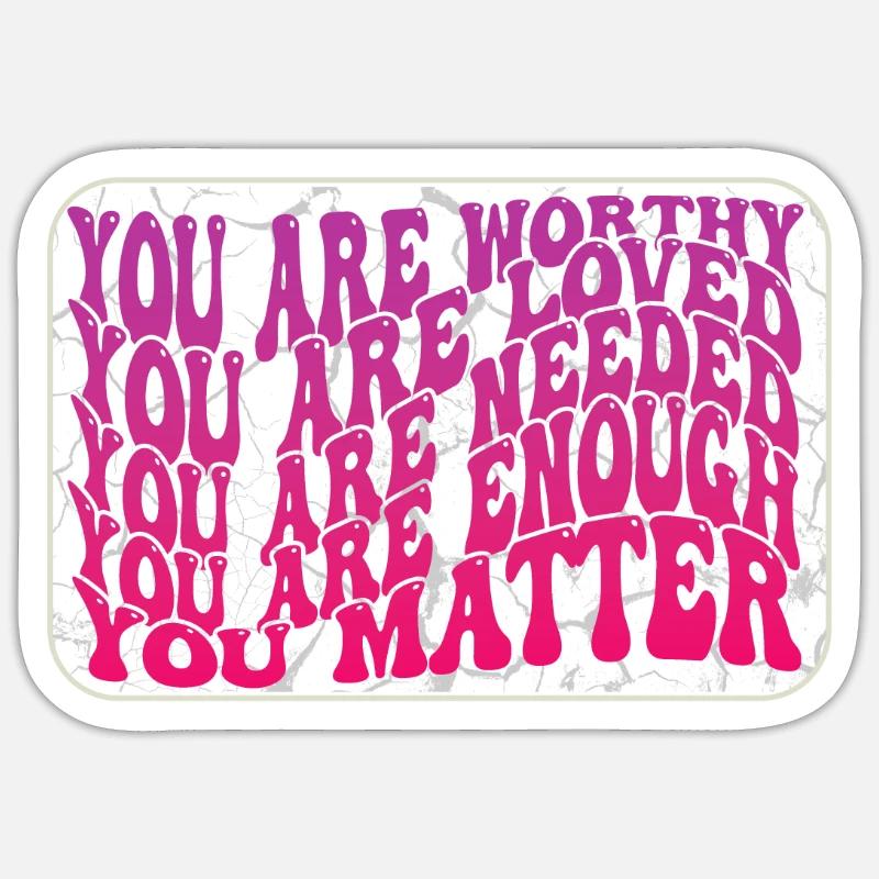 Depression und bipolares Bewusstsein: - Sticker Größe S (10 x 10 cm) - Mattweiß