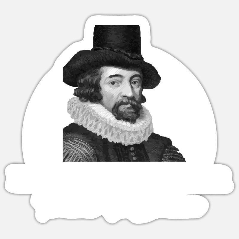 Philosophy Francis Bacon - Sticker size S (10 x 10 cm) - white matte