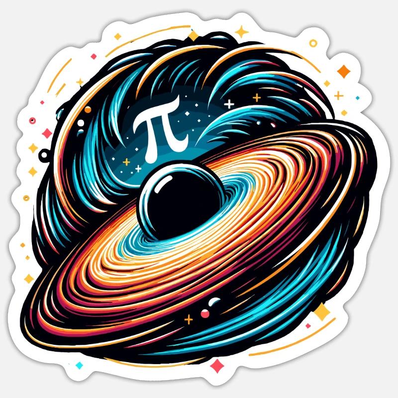 Funny Pi Day 2024 3.14 Pi Number Symbol Math - Sticker size S (10 x 10 cm) - white matte