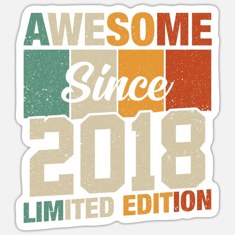 Millésime 2018 Légendes Sticker taille S (10 x 10 cm)