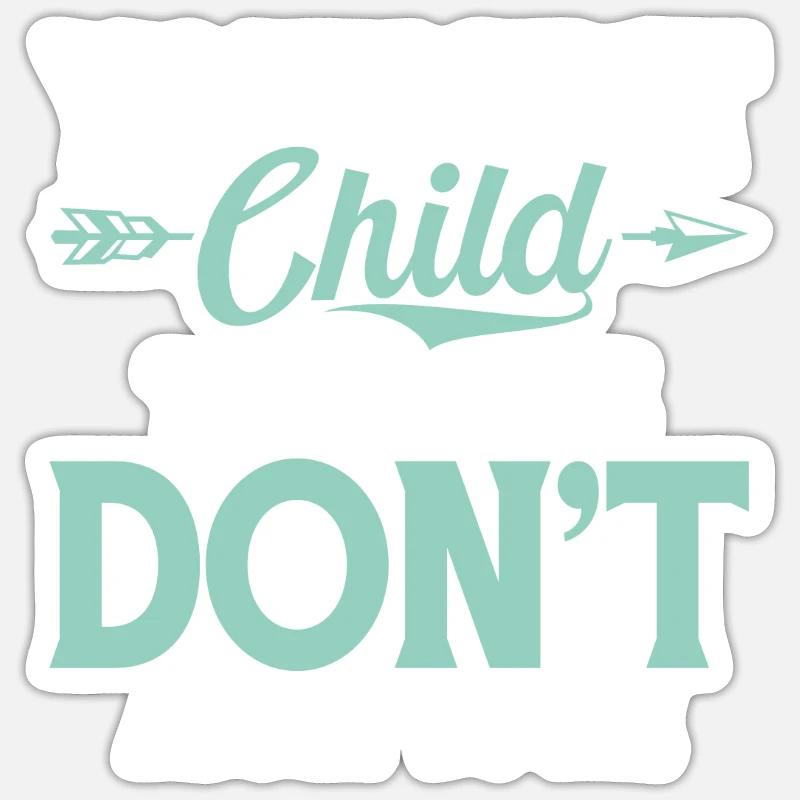 Youngest Child Gift - Sticker Größe S (10 x 10 cm) - Mattweiß