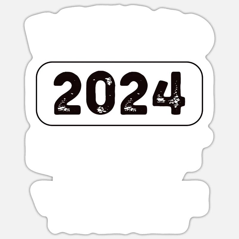 Retired Pilot 2024 - Sticker size S (10 x 10 cm) - white matte