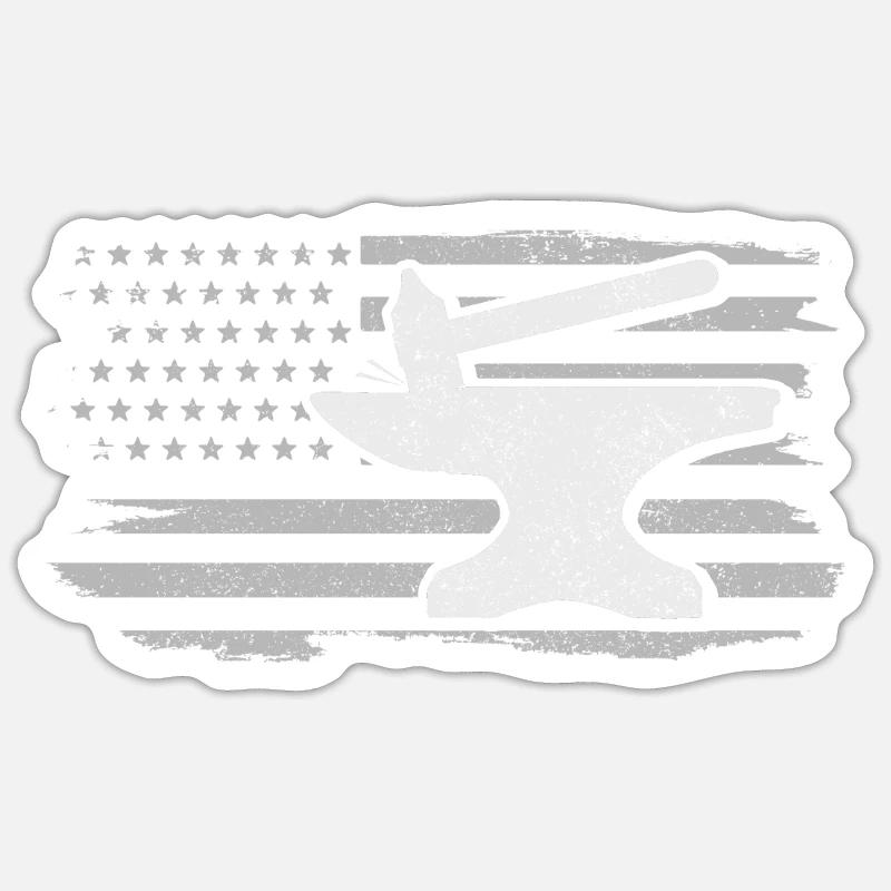 Forging Blacksmith Farrier Gift Sticker size S (10 x 10 cm)