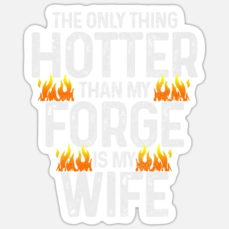 Forging Blacksmith Farrier Gift Sticker size S (10 x 10 cm)