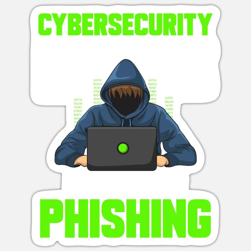 Cybersecurity Hackers IT Security Sticker size S (10 x 10 cm)