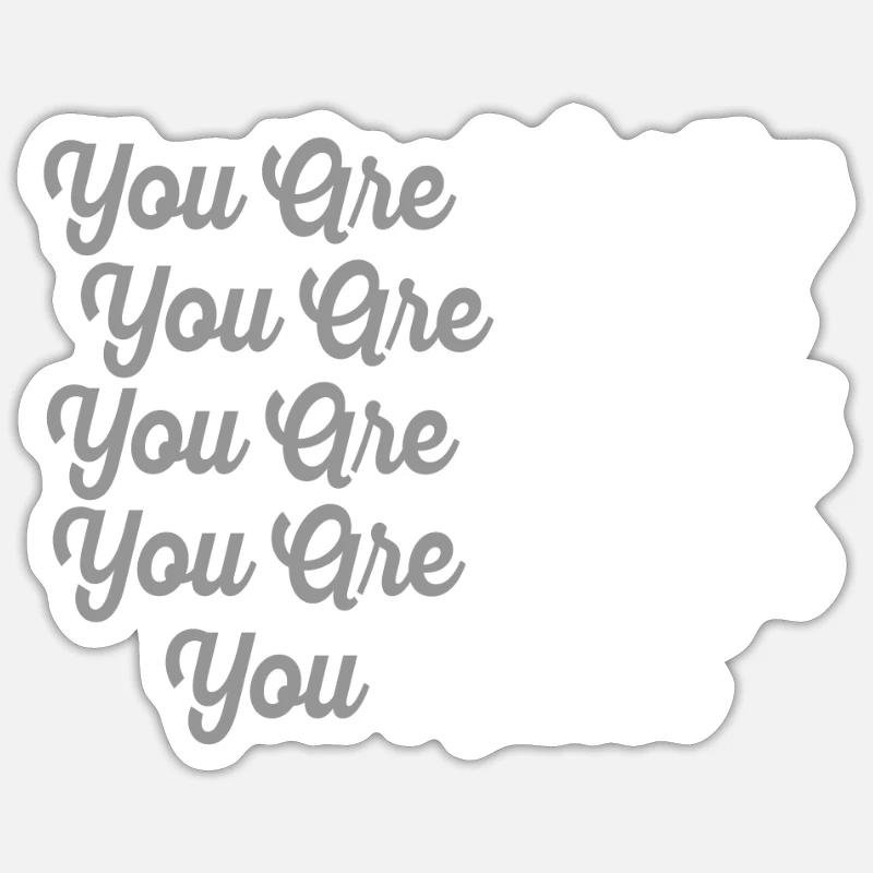 Dépression et conscience bipolaire : - Sticker taille S (10 x 10 cm) - blanc mat