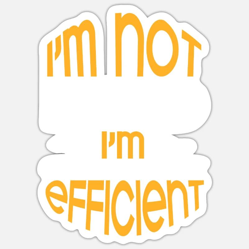Aerodynamic Efficiency: Baldness Acceptance - Sticker size S (10 x 10 cm) - white matte