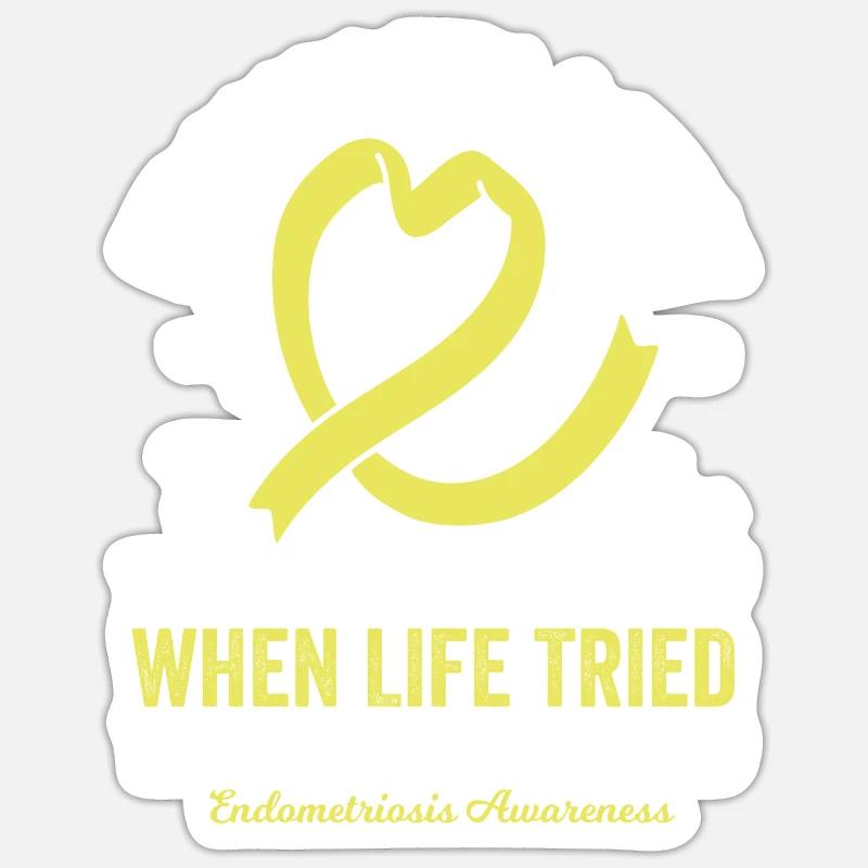 Endometriose Narben: Die Geschichte eines Kampfes Sticker Größe S (10 x 10 cm)