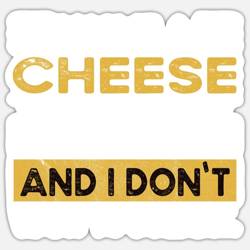 Cheese is my hobby - Sticker Größe S (10 x 10 cm) - Mattweiß