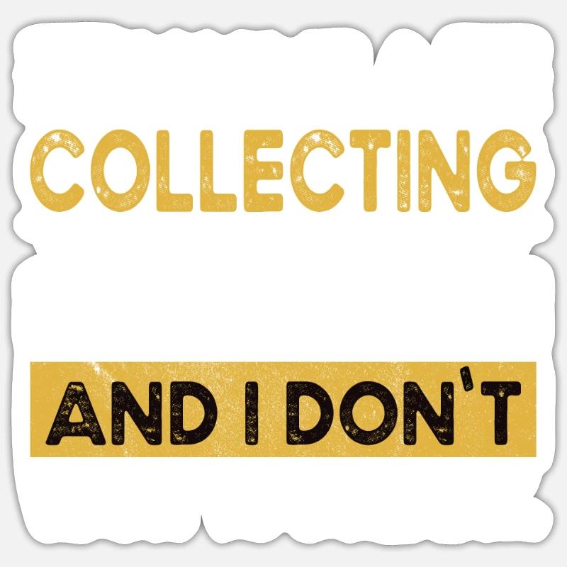 Collectionner, c’est mon hobby - Sticker taille S (10 x 10 cm) - blanc mat