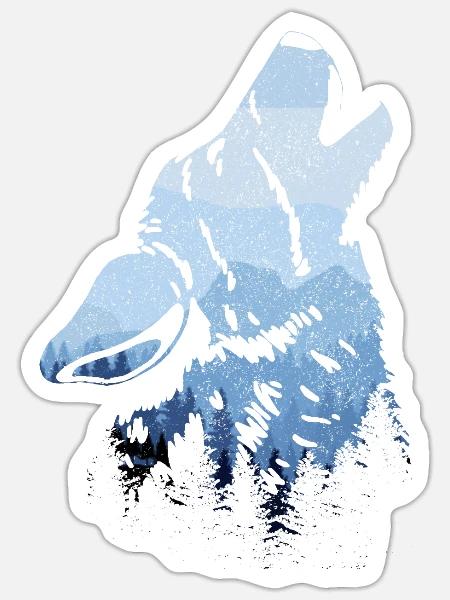  - Sticker size S (10 x 10 cm) - white matte
