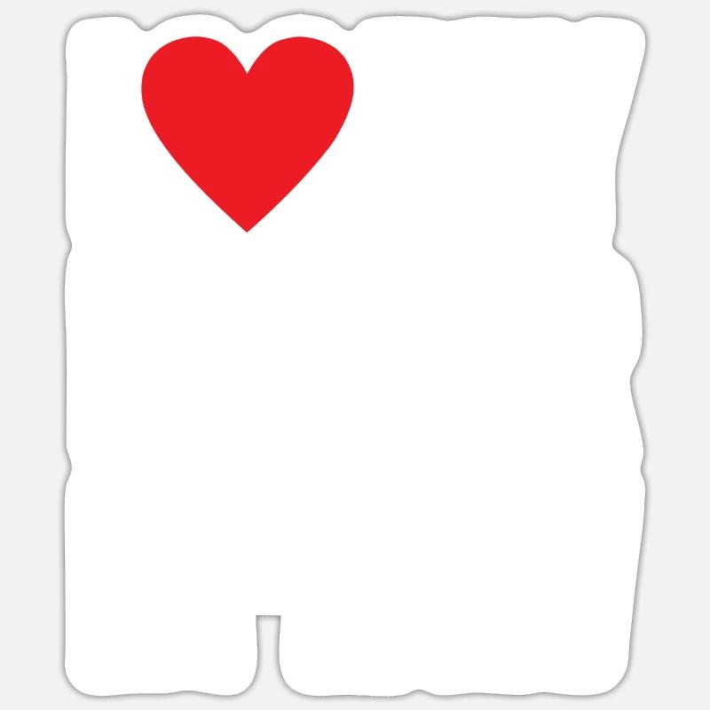 J’aime mon beau-père - Sticker taille S (10 x 10 cm) - blanc mat