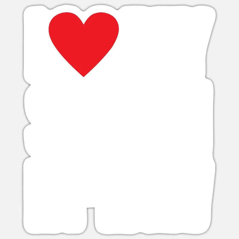 J’aime mon gendre - Sticker taille S (10 x 10 cm) - blanc mat