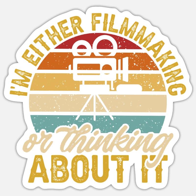 Video Editor Filmmaker Videographer - Sticker size S (10 x 10 cm) - white matte