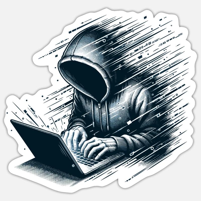 Ethical Hacking Analyst Ethical Cyber Security Sticker Größe S (10 x 10 cm)
