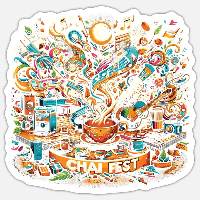 Chai - Sticker size S (10 x 10 cm) - white matte