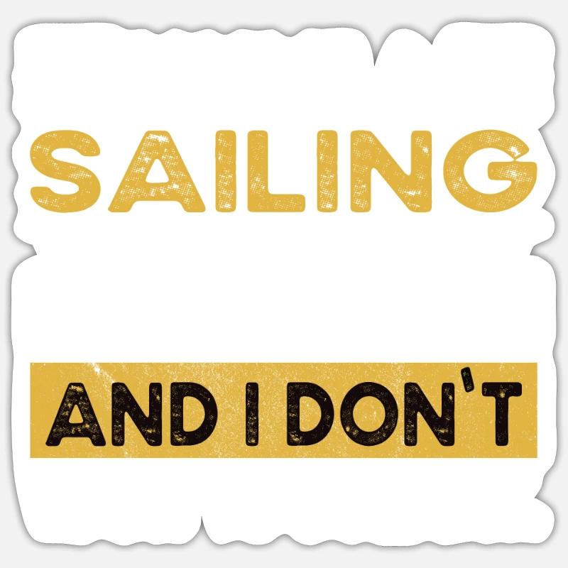 Sailing is my hobby - Sticker size S (10 x 10 cm) - white matte