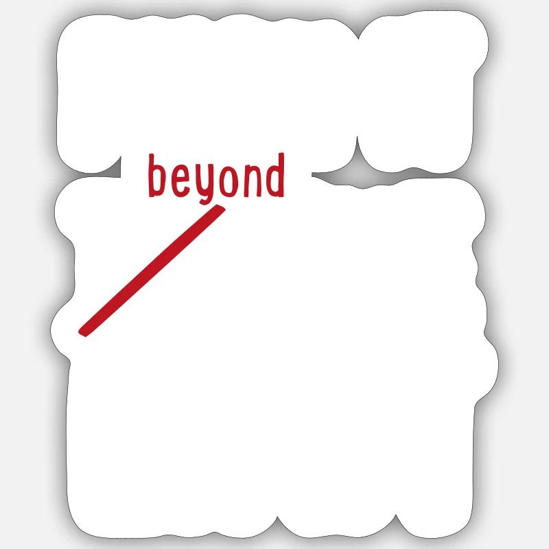Limit - Sticker size S (10 x 10 cm) - white matte