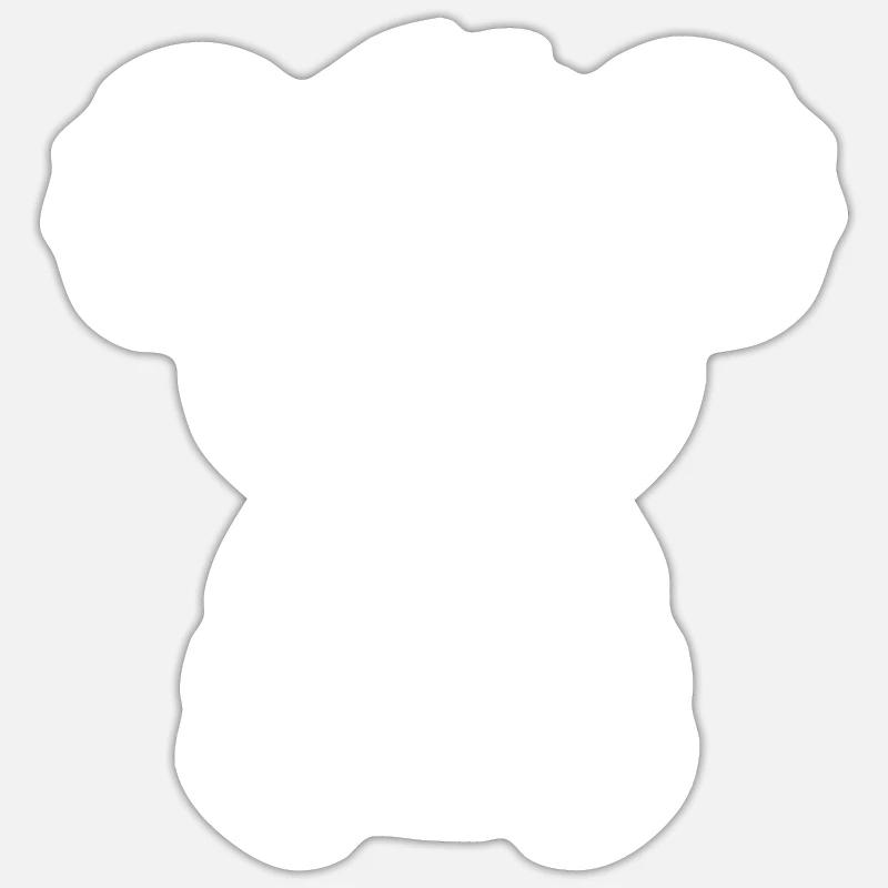 Bébé koala - Sticker taille S (10 x 10 cm) - blanc mat