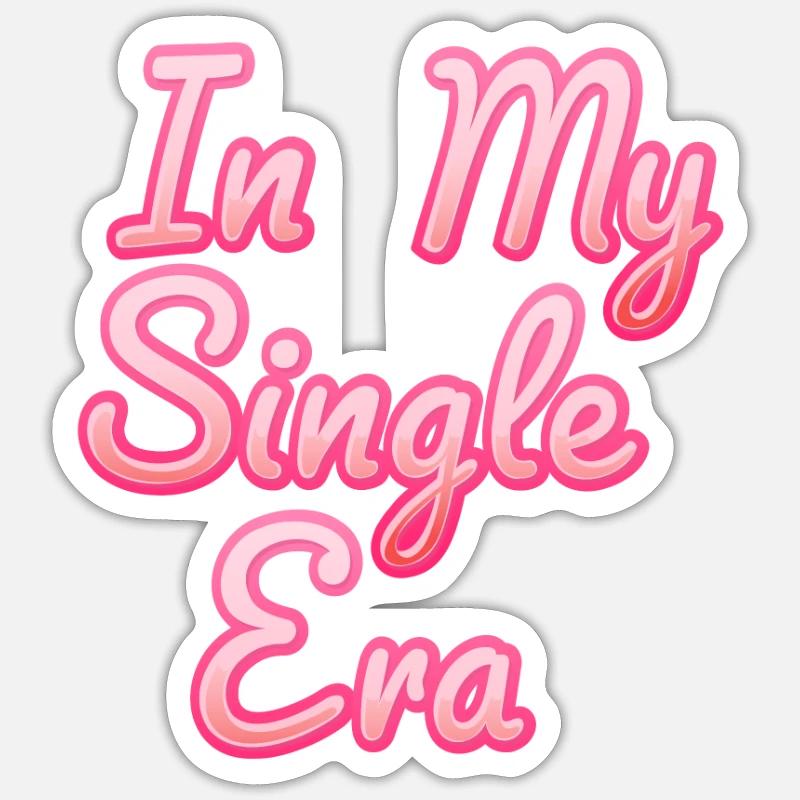 Lustiger Single-Liebeshumor: Der Perfekte - Sticker Größe S (10 x 10 cm) - Mattweiß