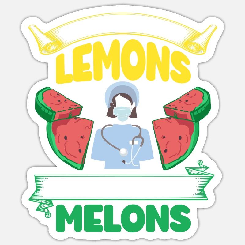 funny joke about plastic surgeons, - Sticker size S (10 x 10 cm) - white matte