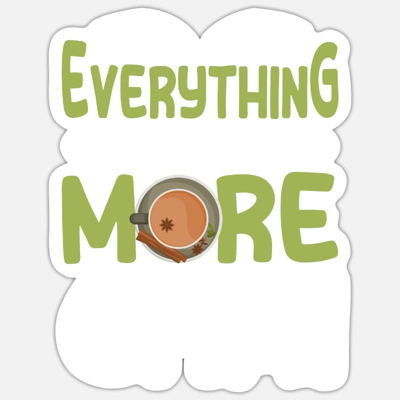 Chai Tea - Sticker size S (10 x 10 cm) - white matte