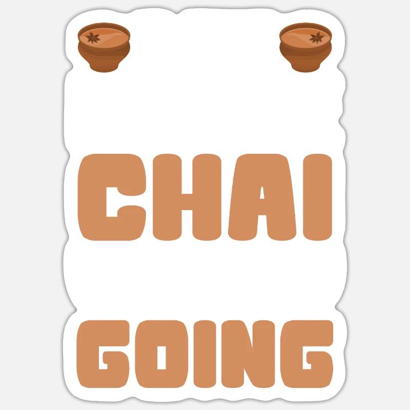 Chai - Sticker taille S (10 x 10 cm) - blanc mat