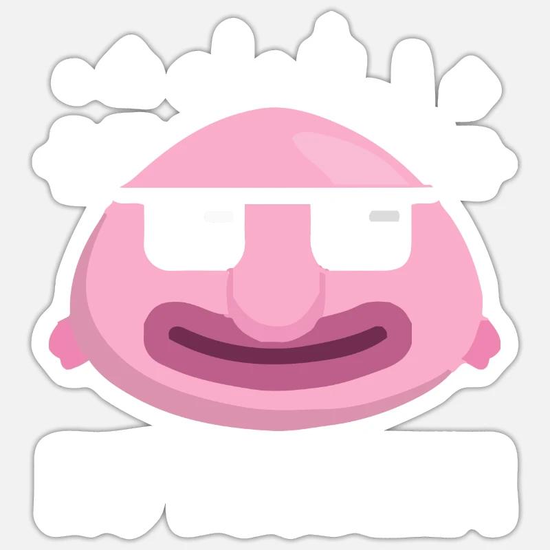 Funny Blobfish Sea Creature - Sticker size S (10 x 10 cm) - white matte