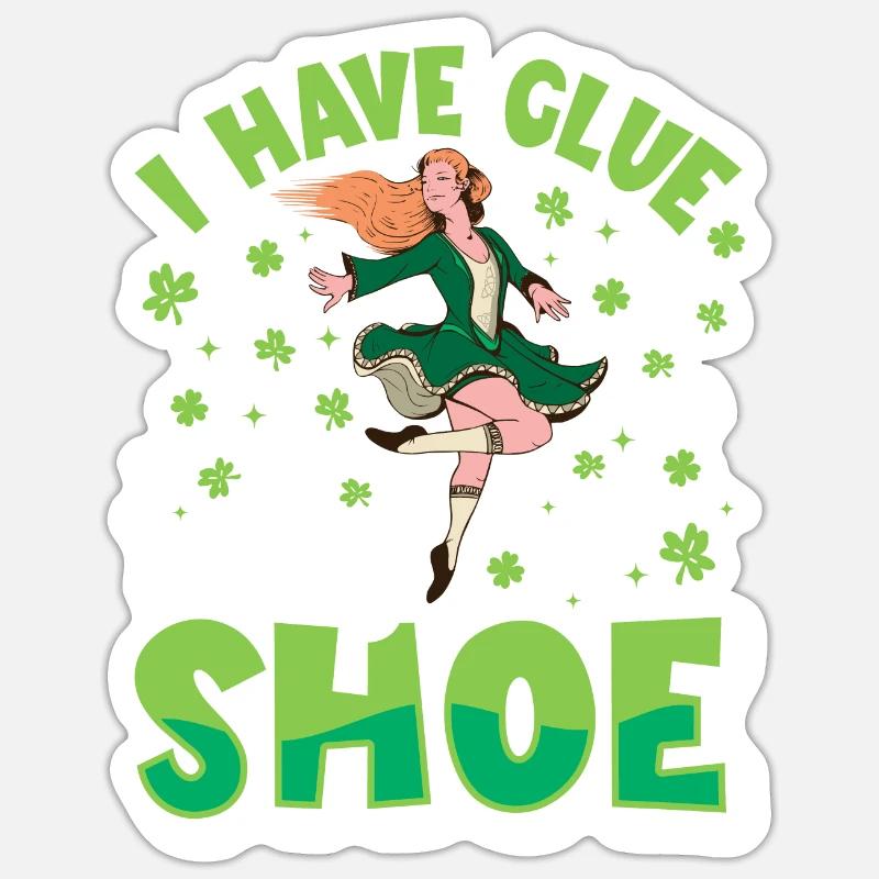 Irish Dance Irish Dancing - Sticker size S (10 x 10 cm) - white matte