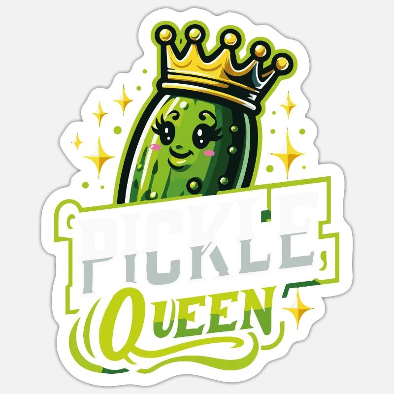 Concombre, Cornichon, Cornichon, Aneth alimentaire Sticker taille S (10 x 10 cm)