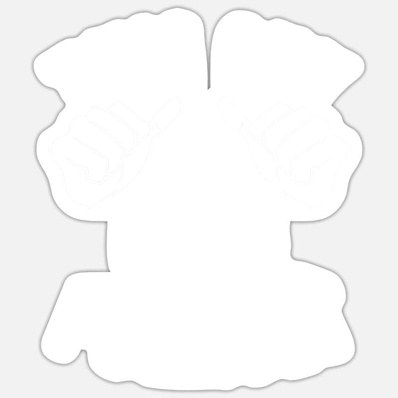 authentiscPörkölt Lovers - Sticker taille S (10 x 10 cm) - blanc mat