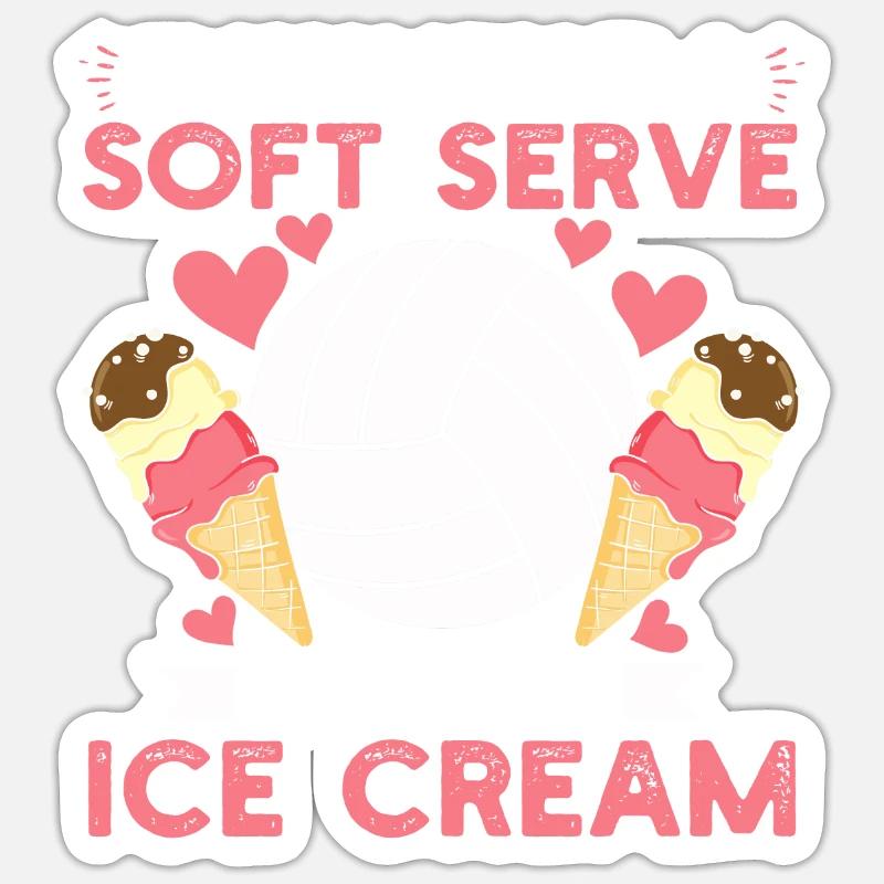 Wenn Sie eine Softportion wollen, besorgen Sie sich Eis Sticker Größe S (10 x 10 cm)