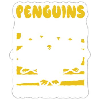 Penguins Are The Source Of My Happiness Seabird - Sticker size S (10 x 10 cm) - white matte - Front