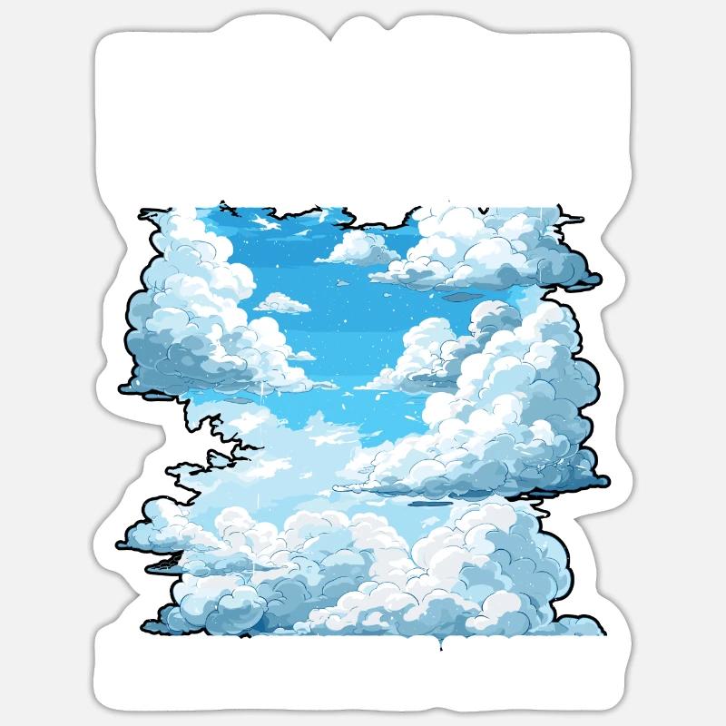 De quoi sont faits les clouds, les serveurs Linux pour la plupart 26 Sticker taille S (10 x 10 cm)
