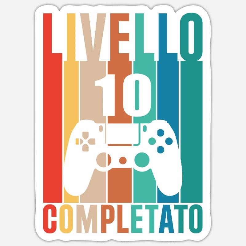 Level 10 Sticker size S (10 x 10 cm)