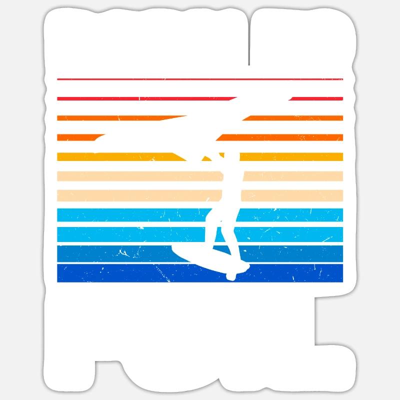Wingsurfing Foil Wing Wing Boarding Wing Foiling - Sticker taille S (10 x 10 cm) - blanc mat