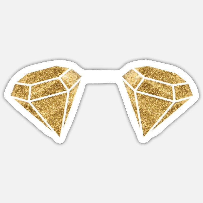 Bikini Diamant Carnaval Sticker taille S (10 x 10 cm)
