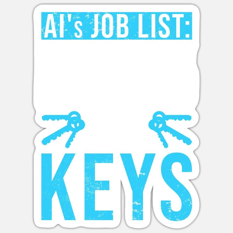 Artificial Intelligence Ai Lovers - Sticker size S (10 x 10 cm) - white matte
