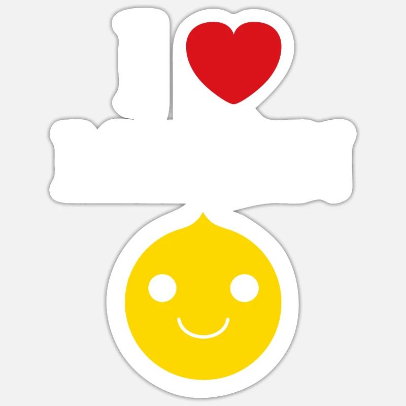 Humour petit citron - Sticker taille S (10 x 10 cm) - blanc mat
