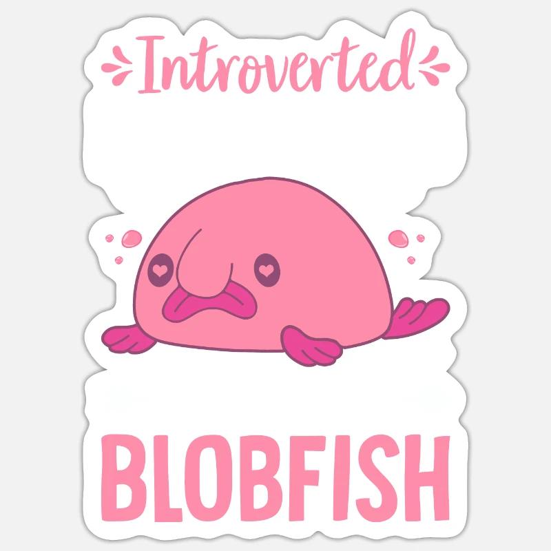 Funny introvert - Sticker size S (10 x 10 cm) - white matte