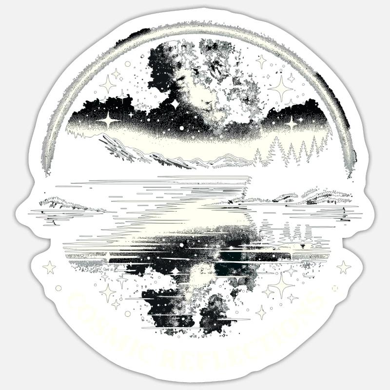 Astrophotographie Astronomie Caméra spatiale - Sticker taille S (10 x 10 cm) - blanc mat