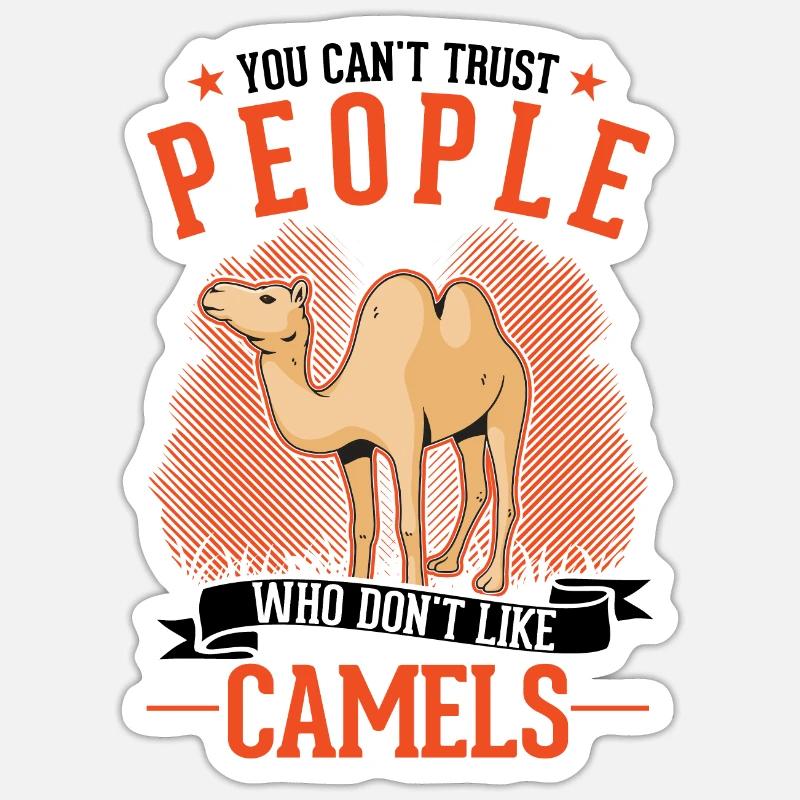 Kamel Dromedar Ägypten Geschenk Großkamel Sticker Größe S (10 x 10 cm)