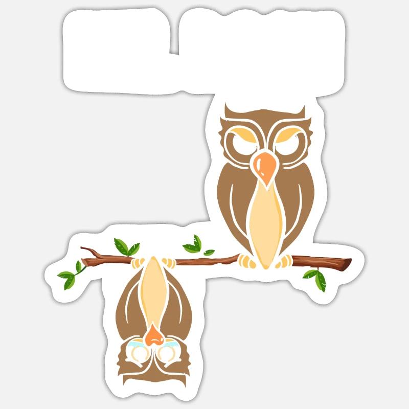 Eul Doch - Sticker Größe S (10 x 10 cm) - Mattweiß