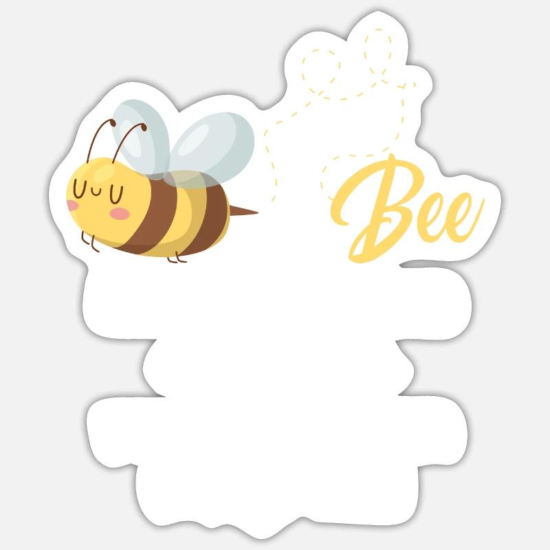 Hat Das Blümchen Einen Knick War Das Bienchen Wohl Sticker Größe S (10 x 10 cm)