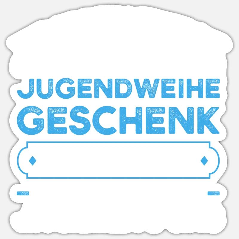 Jugendweihe Jugend Erwachsen Werden Geschenk Sticker Größe S (10 x 10 cm)