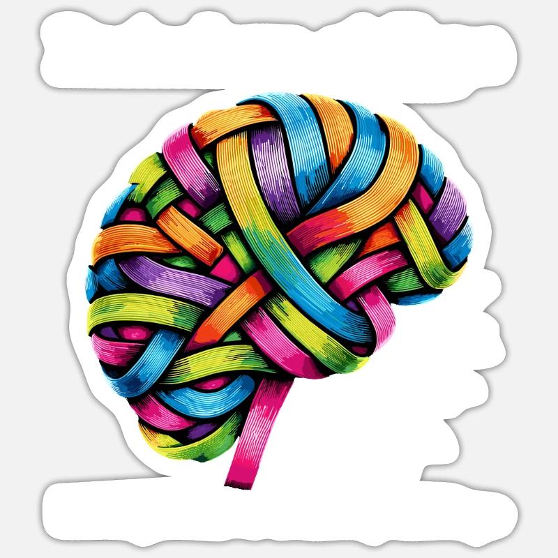 Schlaganfall-überlebende Schlaganfall-bewusstsein - Sticker Größe S (10 x 10 cm) - Mattweiß