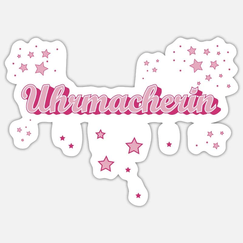 Precision Mechanic Graduation Gift Watchmaker - Sticker size S (10 x 10 cm) - white matte